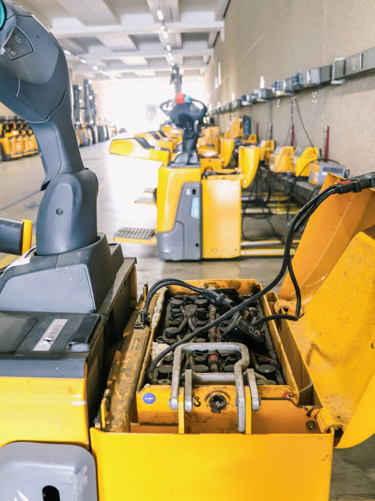 forklift battery charging room